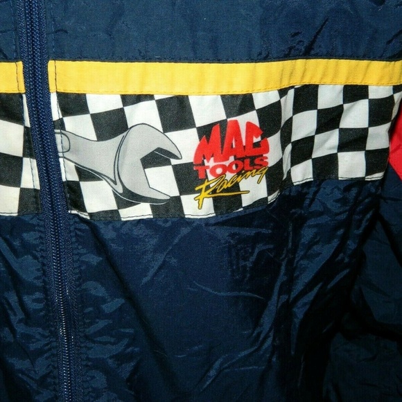 Vintage MAC TOOLS Racing Windbreaker Jacket Medium - Picture 5 of 7